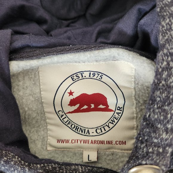 California city wear men's large fleece hoodie - Picture 4 of 5